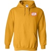 Greekgear Theta Chi Flag Patch Hooded Sweatshirt(Athletic Gold)