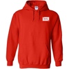 Greekgear Theta Chi Flag Patch Hooded Sweatshirt(Red)