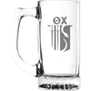Greekgear Theta Chi Glass Engraved 25 Ounce Mug