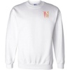 Greekgear Theta Chi Left Crest Printed Crewneck Sweatshirt(White)