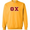 Greekgear Theta Chi Lettered Crewneck(Athletic Gold)