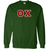Greekgear Theta Chi Lettered Crewneck(Forest Green)