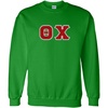 Greekgear Theta Chi Lettered Crewneck(Irish Green)