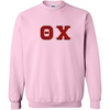 Greekgear Theta Chi Lettered Crewneck(Light Pink)