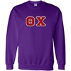 Greekgear Theta Chi Lettered Crewneck(Purple)