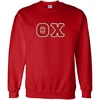 Greekgear Theta Chi Lettered Crewneck(Red)