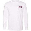 Greekgear Theta Tau Flag Long Sleeve T-Shirt(White)