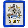Greekgear Zeta Beta Tau Sherpa Lap Blanket