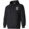 Greekgear Zeta Beta Tau Social Hooded Sweatshirt(Black)