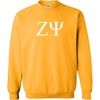 Greekgear Zeta Psi World Famous Crest Crewneck Sweatshirt(Gold)