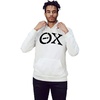 Theta Chi Arched Greek Letter Hooded Sweatshirt(White)