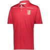 Theta Chi Greek Crest Emblem Defer Polo(Scarlet/White)