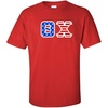 Theta Chi Greek Letter American Flag Tee(Red)