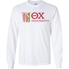 Theta Chi Logo Long Sleeve Tee(White)