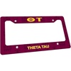 Theta Tau Custom License Plate Frame Maroon