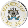 Zeta Beta Tau ZBT Circle Crest – Shield Decal