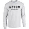 Zeta Beta Tau ZBT Logo Long Sleeve Tee(Light Grey)