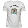 Zeta Beta Tau ZBT Vintage Crest T-Shirt(White)