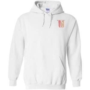 Greekgear Theta Chi Crest – Shield Emblem Hooded Sweatshirt(White)