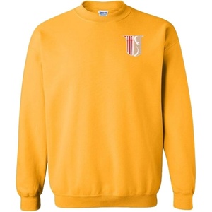 Greekgear Theta Chi Left Crest Printed Crewneck Sweatshirt(Gold)