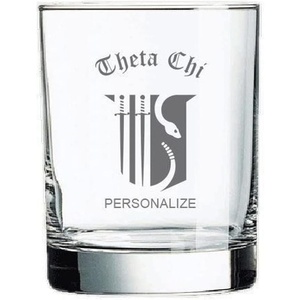 Greekgear Theta Chi Old Style Glass Transparent