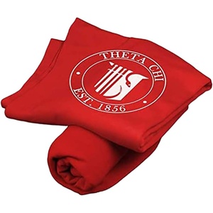 Greekgear Theta Chi Sweatshirt Blanket Red