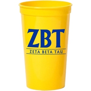 Greekgear Zeta Beta Tau ZBT Big Classic Line Stadium Cup Set of 4
