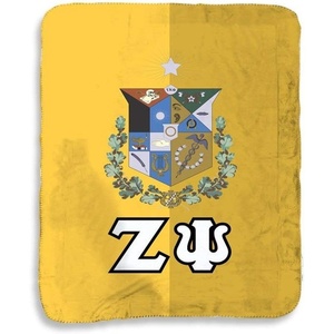 Greekgear Zeta Psi Two Tone Sherpa Lap Blanket