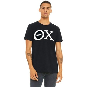 Theta Chi Arched Greek Letter T-Shirt(Black)