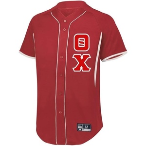 Theta Chi Lettered Baseball Jersey(Scarlet/White)