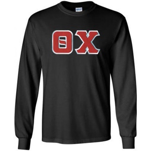 Theta Chi Lettered Long Sleeve(Black)