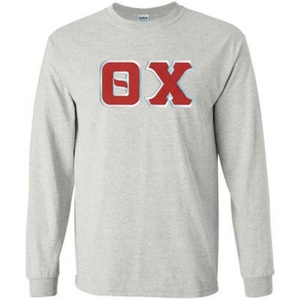 Theta Chi Lettered Long Sleeve(Light Grey)