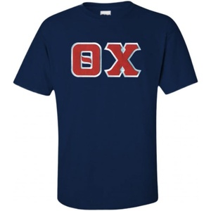 Theta Chi Lettered T-Shirt(Navy Blue)