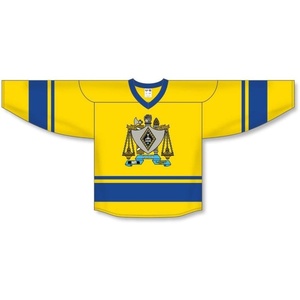 Zeta Beta Tau ZBT League Hockey Jersey(Yellow/Blue)