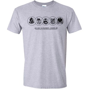 Zeta Beta Tau ZBT Logo Short Sleeve Tee(Sports Grey)
