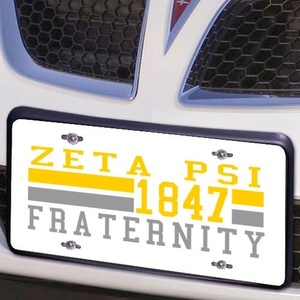Zeta Psi Year License Plate