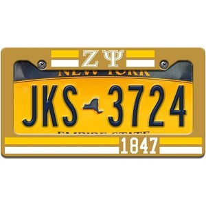 Zeta Psi Year License Plate Frame