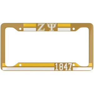Zeta Psi Year License Plate Frames