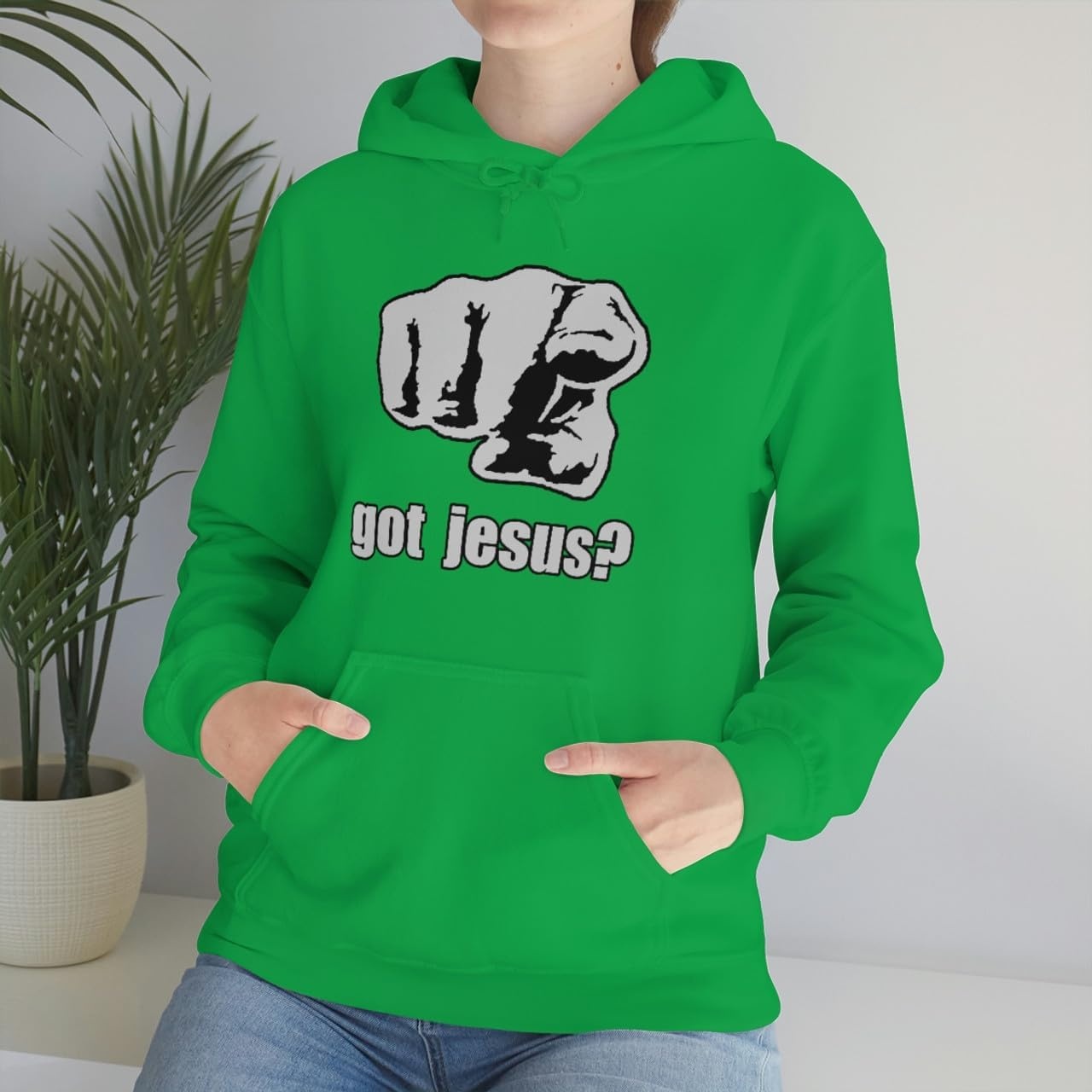 image:imageGot Jesus Christian Hoodie SweatshirtIrish Green