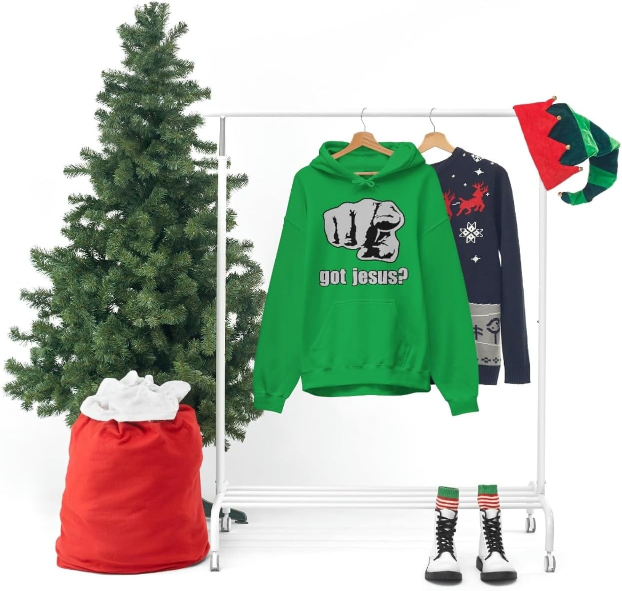 image:imageGot Jesus Christian Hoodie SweatshirtIrish Green