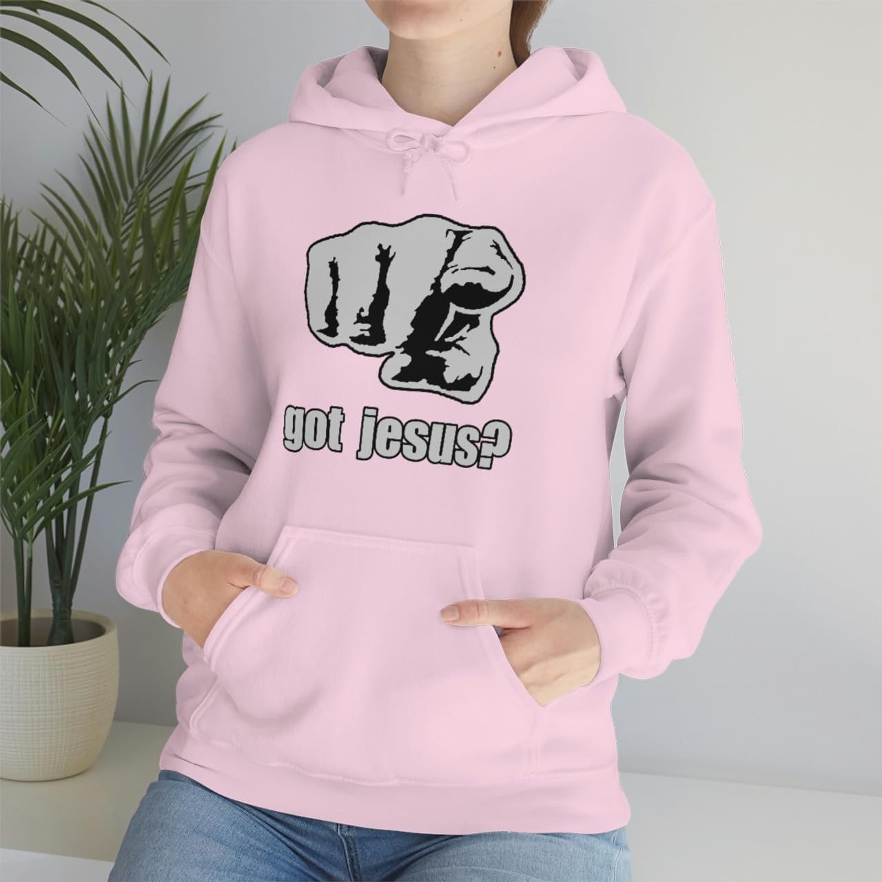 image:imageGot Jesus Christian Hoodie SweatshirtLight Pink