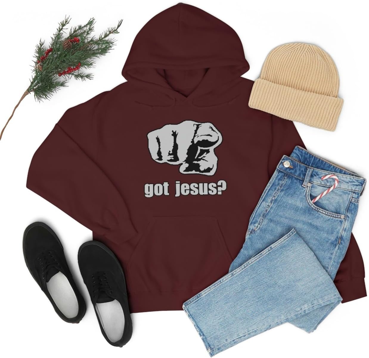 image:imageGot Jesus Christian Hoodie SweatshirtMaroon