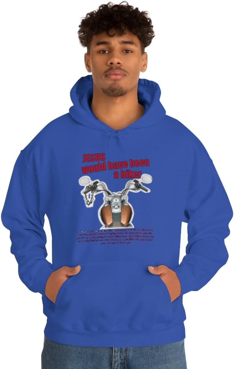 image:imageJesus Would Have Been A Biker Christian Hoodie SweatshirtRoyal