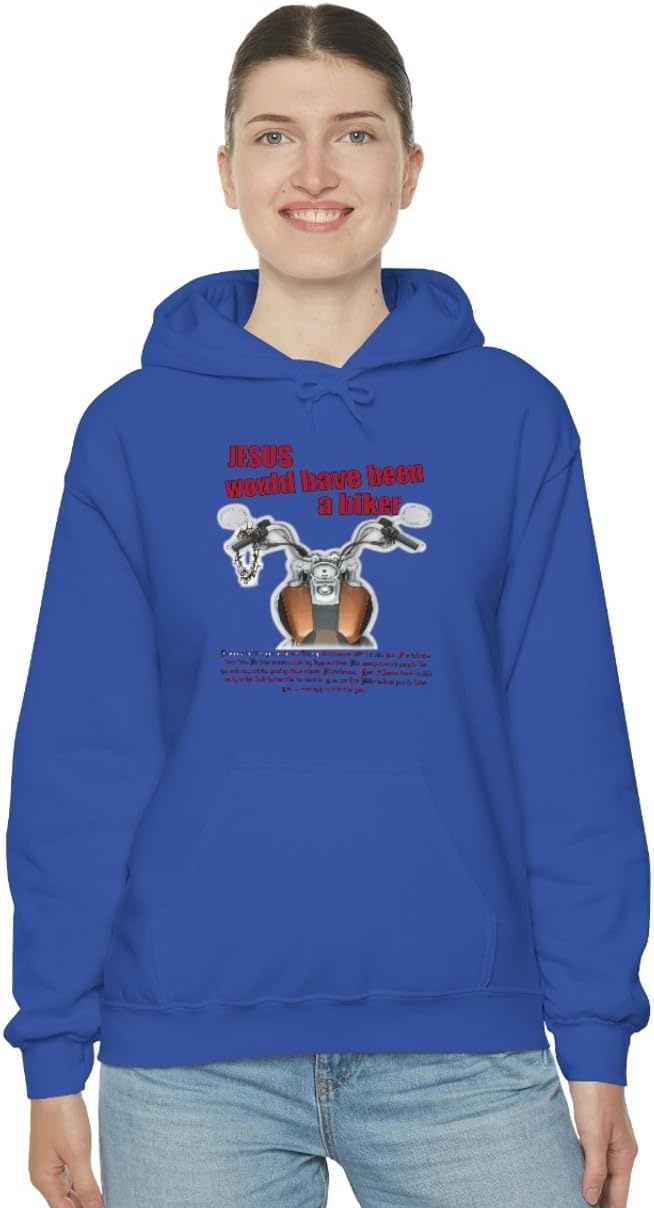 image:imageJesus Would Have Been A Biker Christian Hoodie SweatshirtRoyal