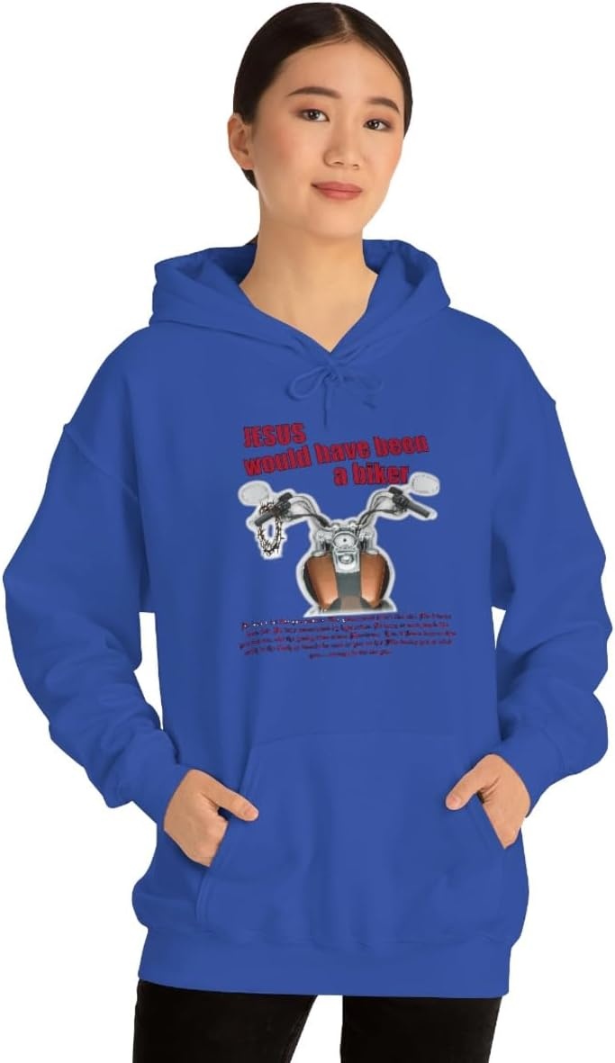 image:imageJesus Would Have Been A Biker Christian Hoodie SweatshirtRoyal