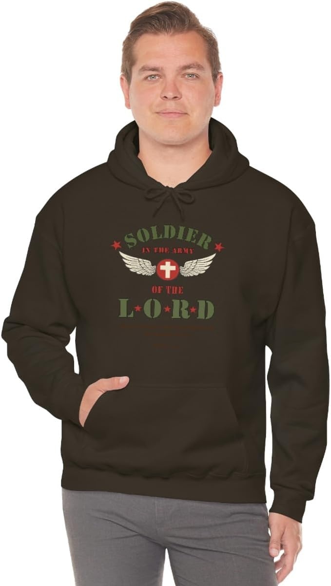 image:imageSoldier Of The Lord Christian Hoodie SweatshirtDark Chocolate