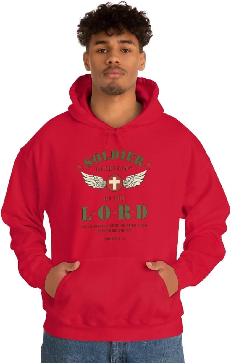 image:imageSoldier Of The Lord Christian Hoodie SweatshirtRed