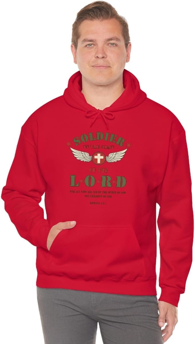 image:imageSoldier Of The Lord Christian Hoodie SweatshirtRed