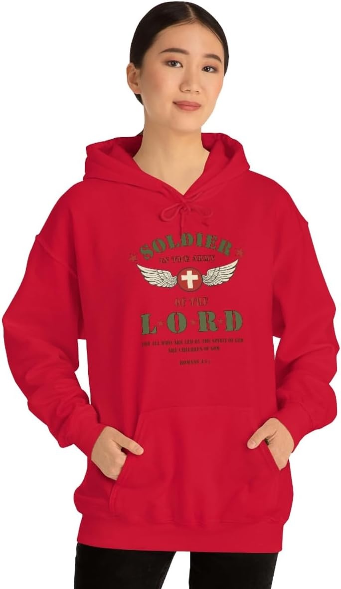 image:imageSoldier Of The Lord Christian Hoodie SweatshirtRed
