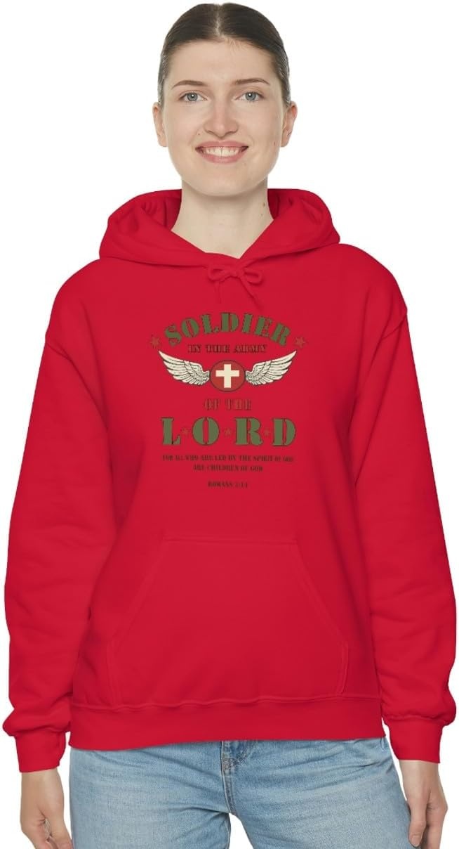 image:imageSoldier Of The Lord Christian Hoodie SweatshirtRed
